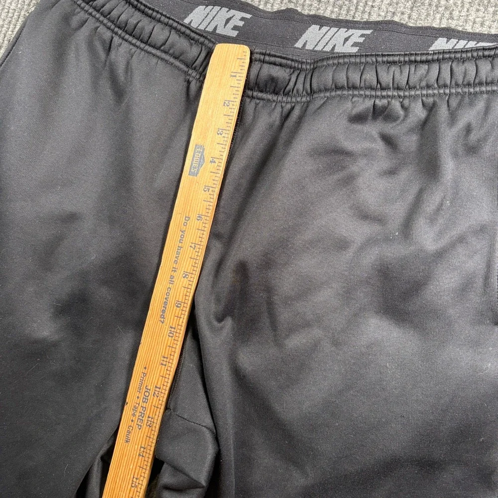 Y2K Nike Therma-FIT Track Pants Men's XL Black Fleece Lined Athletic Joggers